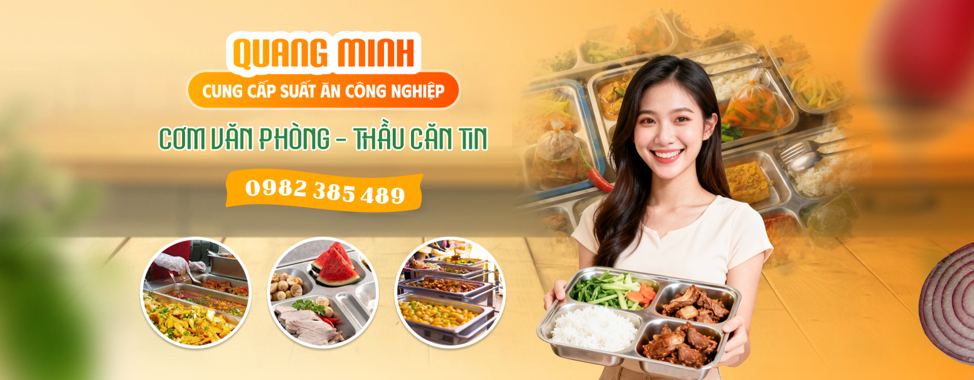 Suất ăn công nghiệp Quang Minh