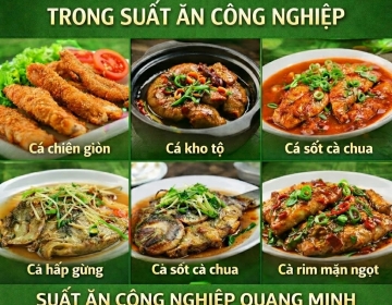 Top 5 món ngon từ cá trong suất ăn công nghiệp